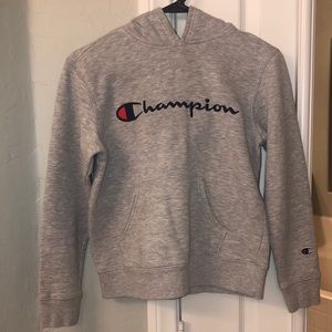 Grey Champion hoodie for boys size Medium